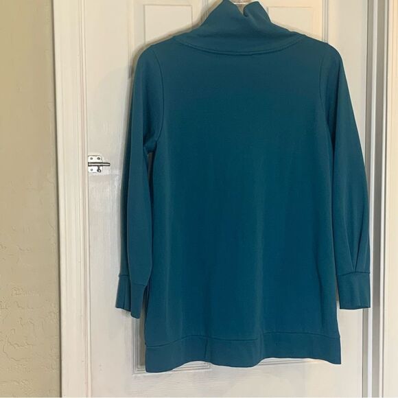 Soft Surroundings Winifred Pullover Teal Size Medium - Picture 5 of 10